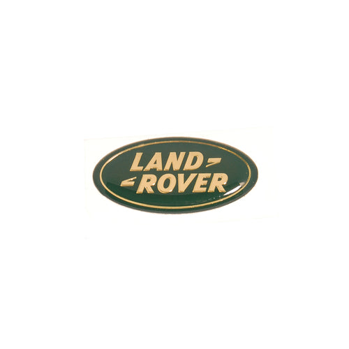 Oval Logo Badge - "LAND ROVER" - Steering Wheel - Green and Gold