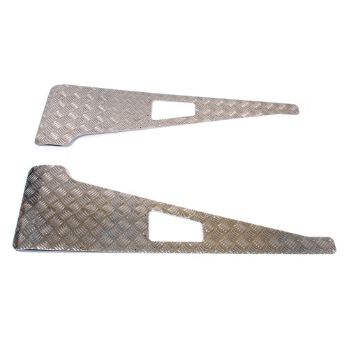 CHEQUER PLATE WING TOP PAIR RHD 2MM AFTERMARKET
