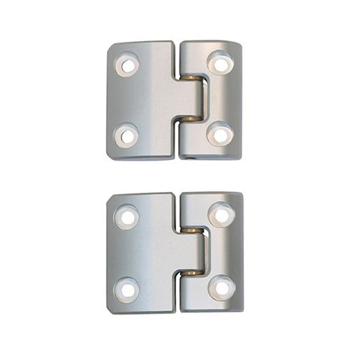 Silver Hinge Set Rear Half Door Def