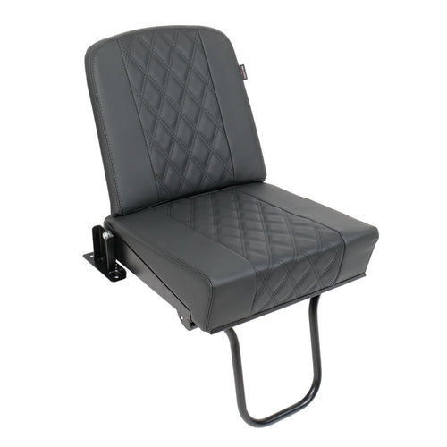 Inward Facing Tip-Up Seat, Diamond Black XS Vinyl