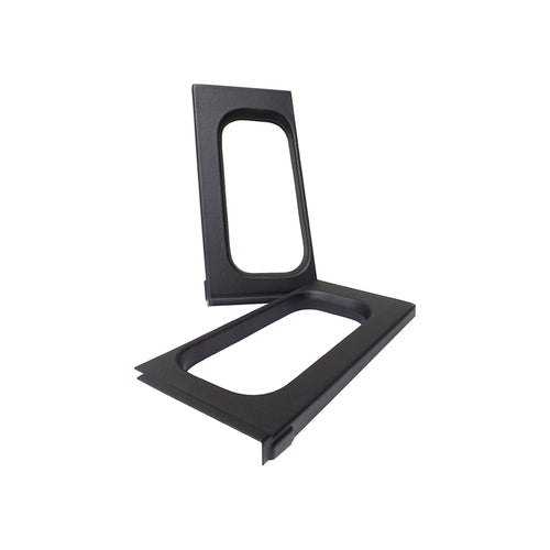 Quarter Light Trim Cut Out Black Pair Am