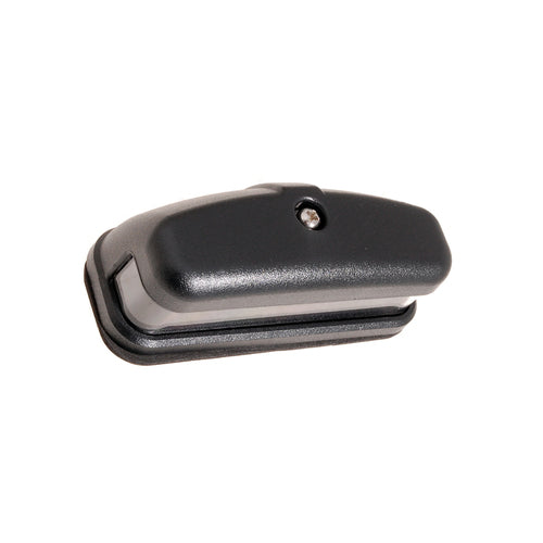 Lamp, number plate, black, LED