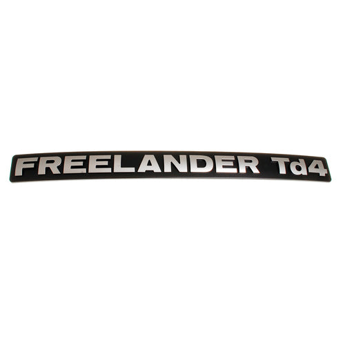 Decal - "FREELANDER Td4" Lettering - Silver on Black