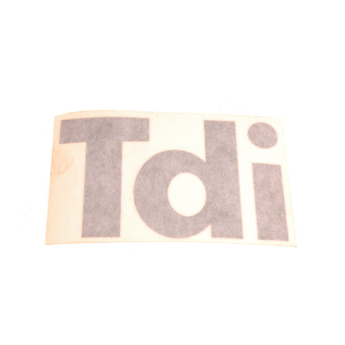 Decal - TDi - Silver on Black