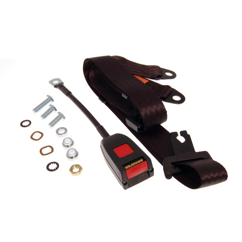 Seat Belt, Front, Static, Lap & Diagonal, 30Cm, Black, Each