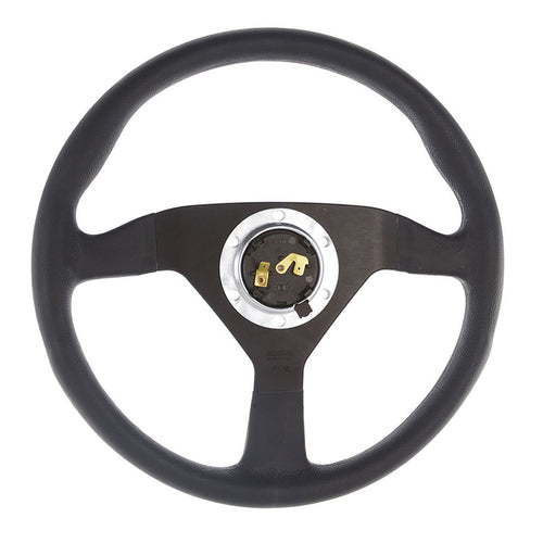 Steering wheel, Mod78 black spoke/black leather 350mm, Momo