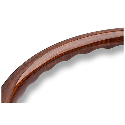 Steering wheel, Indy heritage mahogany wood/black spoke 350mm, Momo